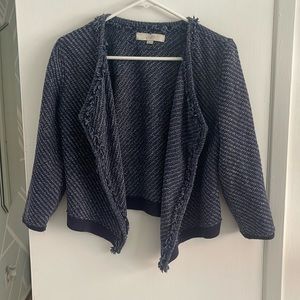 Loft - xsmall denim color light blazer cardigan